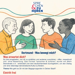 27.11.2025 18:30 Uhr: Pauluszentrum Dortmund: Sprechen & Zuhören: Dortmund – Was bewegt mich? - mit Fortsetzung